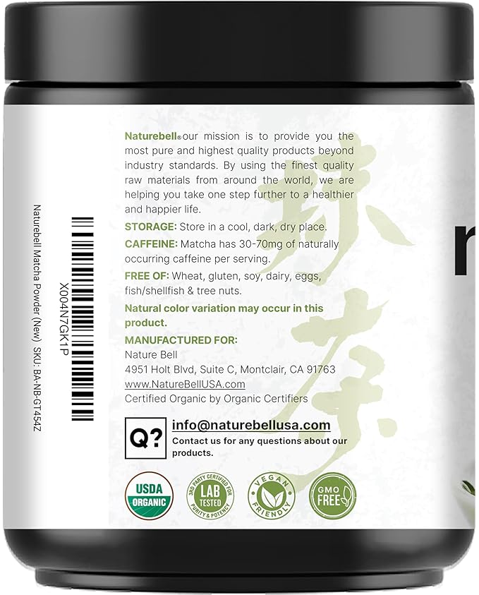 Organic Matcha Green Tea Powder, 1 Pound | Unsweetened with Zero Sugar, Culinary Grade, Potent Early Spring Leaf Harvest, Fine Stone Ground – Vegan, All Purpose, Great for Matcha Latte