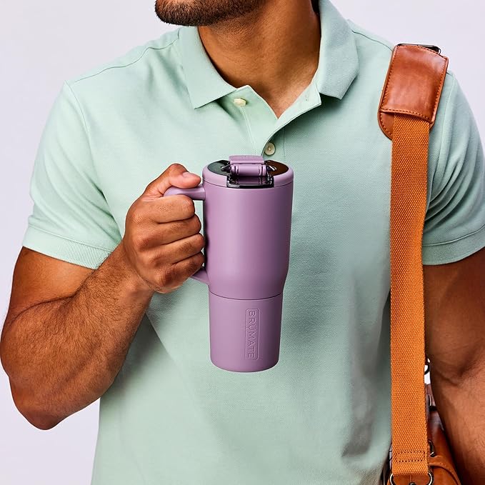 BrüMate Müv - 25oz 100% Leak Proof Insulated Coffee Mug with Handle & Lid - Stainless Steel Coffee Travel Mug - Double Walled Coffee Cup (Mist)
