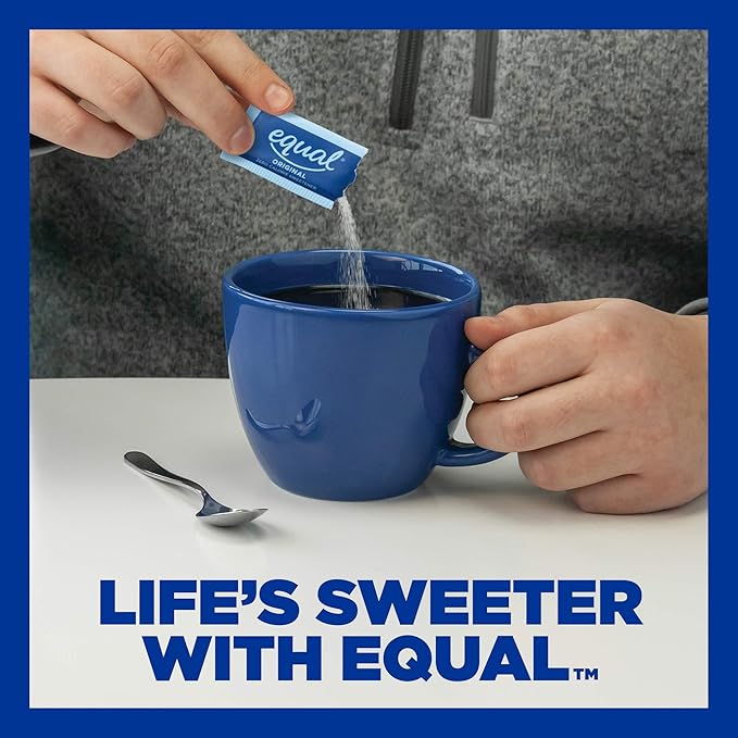 EQUAL 0 Calorie Sweetener, Aspartame and Acesulfame-K Sweetener Packets, Zero Calorie Sugar Alternative, Erythritol Free, 2000 Ct (Pack of 1)
