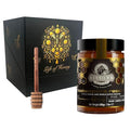 Ellora Farms Greek Honey Single Estate PDO, Pine & Thyme Honey Unfiltered, Beautiful Gift Pack with Dipper, Beekeepers Reserve, Raw & Unfiltered, Gluten Free - 450g (16oz)