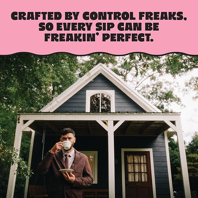 Control Freak Coffee Full Throttle - 100% Caffeine Whole Bean Coffee (12 Oz) | High Caffeine Strong Blend | Freshly Roasted Specialty Coffee Beans | Bold Flavor, Smooth Roast Balanced Espresso