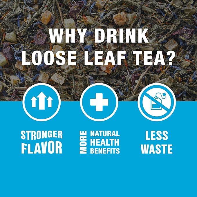 Tiesta Tea - Peaches N’ Green, Loose Leaf, Smooth Peach Green Tea, Premium Blend, Medium Caffeinated, Make Hot or Iced & Brews Up to 50 Cups, 5 Ounce Refillable Tin