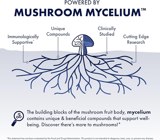 Host Defense MyCommunity Capsules - 17 Species Blend Mushroom Supplement for Immune Support - Herbal Aid with Lion's Mane, Reishi. Chaga, Cordyceps, Turkey Tail & More - 60 Capsules (30 Servings)*