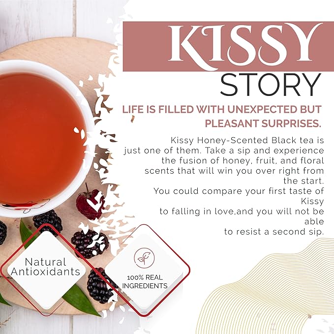 Organic TAIWAN Signature Honey Scented Black Loose Tea | Natural Antioxidants |100% Taiwan Hand Crafted, 12 Oz Loose Leaf, Value Bulk Pack | by T SECRETEA, KISSY
