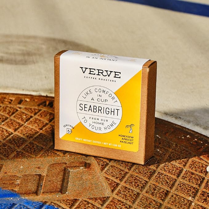 Verve Coffee Roasters Craft Instant Coffee Seabright House Blend | Medium Roast, Ground, Hand-Roasted | Enjoy Hot or Cold | Up to 6 Servings
