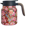 thermal teapot with infuser,Tea Pot with Infusers for Loose Tea,1000ML Thermal Teapot with Removable Infuser & Lid (A)