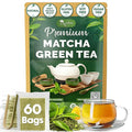 TOG999, Premium Matcha Green Tea Bags | 60 Count | Blend of Sencha, Green Tea, Spearmint & Orange Slices – Refreshing Flavor, Naturally Vibrant, No Gluten. Vegan.