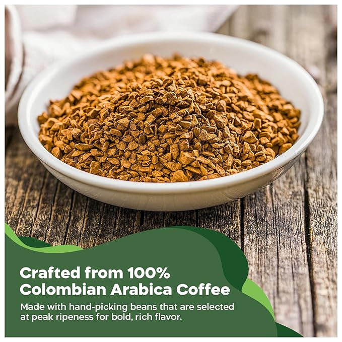 Juan Valdez Organic Freeze Dried Coffee, Classic Flavor 3.5 OZ - 100% Colombian Coffee USDA Organic Certified