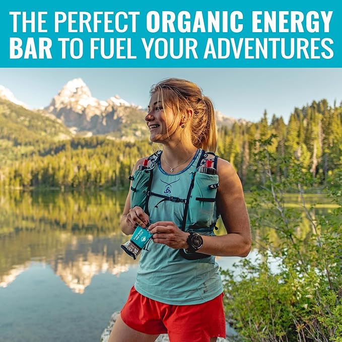 Kate’s Real Food Organic Energy Bars, Non-GMO, All-Natural Ingredients, Gluten-Free and Soy-Free Healthy Snack with Natural Flavors, Peanut Butter Hemp and Flax (Pack of 6)