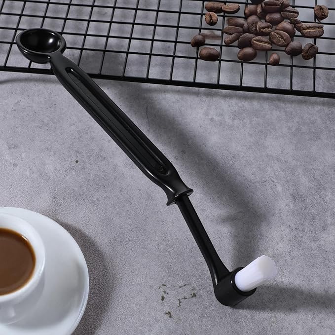 2 Pieces Espresso Machine Cleaning Brush Kit Espresso Cleaner Brushes Coffee Cleaning Brush with Spoon Head for Coffee Grinder and Espresso Cleanings Home Kitchen Accessories