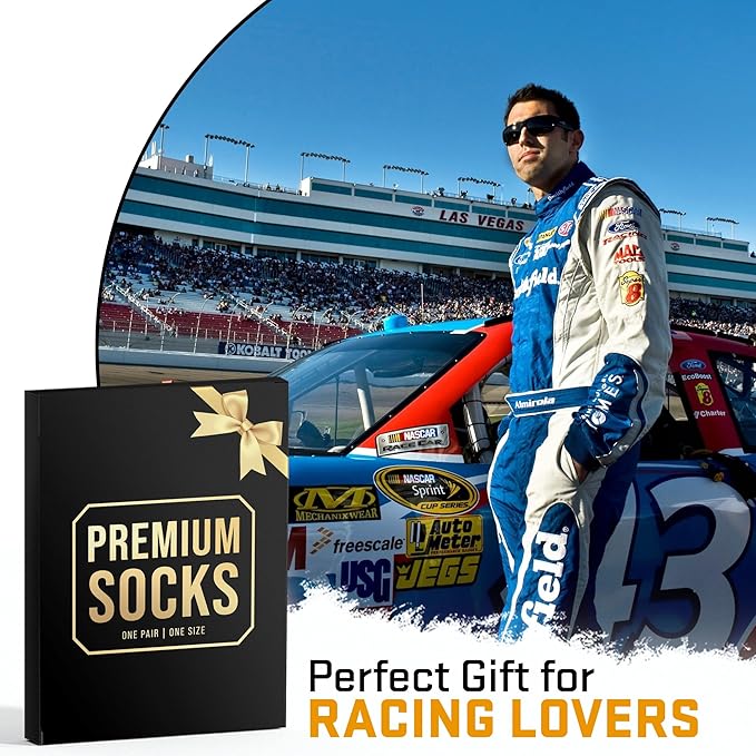 VICRAZY Racing Car, Sport Car Socks for Men, Women - Formula 1 Gifts, Racing Socks, Stocking Stuffers for Men, Women