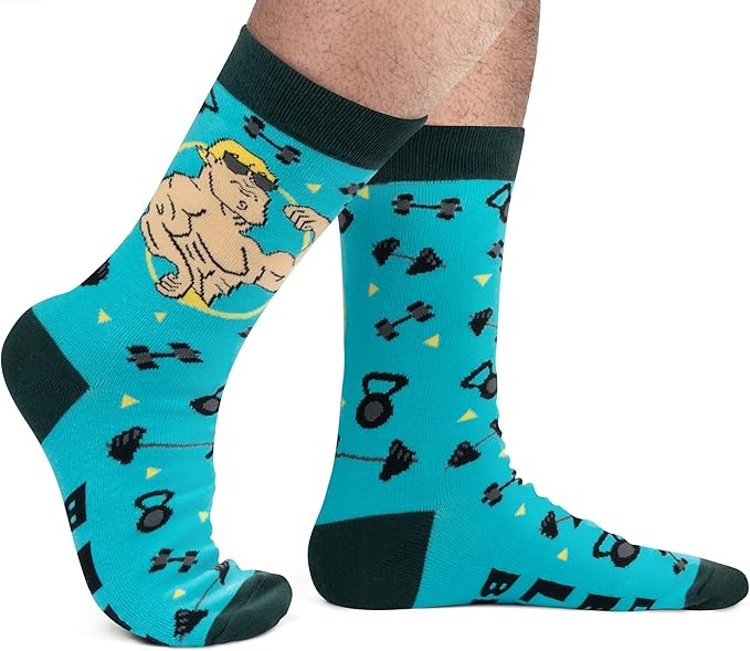 Lavley Funny Socks for Sports Fans and Players - Cool Novelty Gifts for Men, Women, & Teens