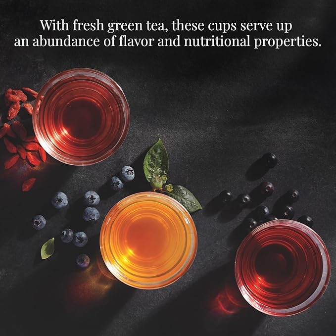 The Republic of Tea Acai Berry Green Tea - Caffeinated Superfruit - Natural Healthy Herbal Tea - Antioxidant, Gluten-Free - 50 Tea Bags