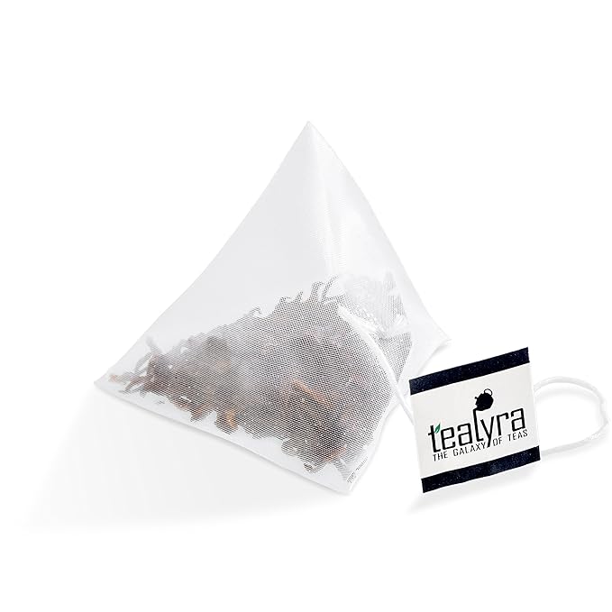 Tealyra - 5 Years Ripe Aged Pu'erh 25 Tea Bags - Bold Pu-erh Loose Leaf Tea - 100% Natural - 25 Pyramids Sachets