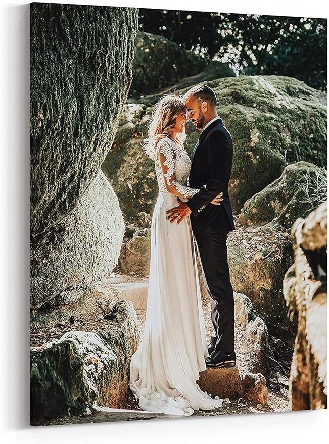 P&L ART. Personalized Custom Canvas Prints: Photo On Canvas Transform Your Photos into Stunning Framed Wall Art Digitally Printed Photo To Canvas Ideal for Home Decor Gifts Keepsakes Framed 8X10