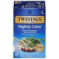 Twinings Nightly Calm Herbal Tea Individually Wrapped Bags, 20 Count (Pack of 1), Spearmint & Lemongrass, Naturally Caffeine-Free, Enjoy Hot or Iced, 20 Teabags