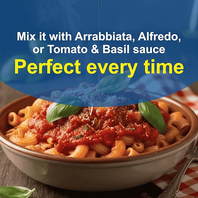 Pasta Zing Elbow Pasta, 100% Durum Wheat, 14g Protein, Made with 2 Clean Ingredients, Al Dente Bite, Zero Sodium & Cholesterol, Non-GMO, 7.05oz Pack of 7