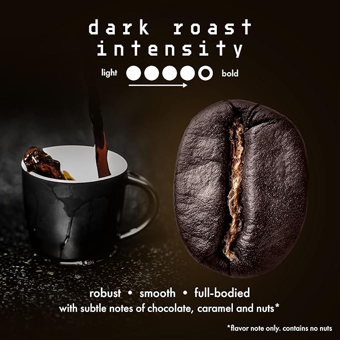 Terra Nera Coffee - Colombian Supremo Whole Bean Coffee Beans - Extra Dark Roast, Espresso-Style Arabica - Bold & Smooth Flavor - Small-Batch Roasted in the USA - 16oz (1lb / 1 Pound) Bag with Degas Valve