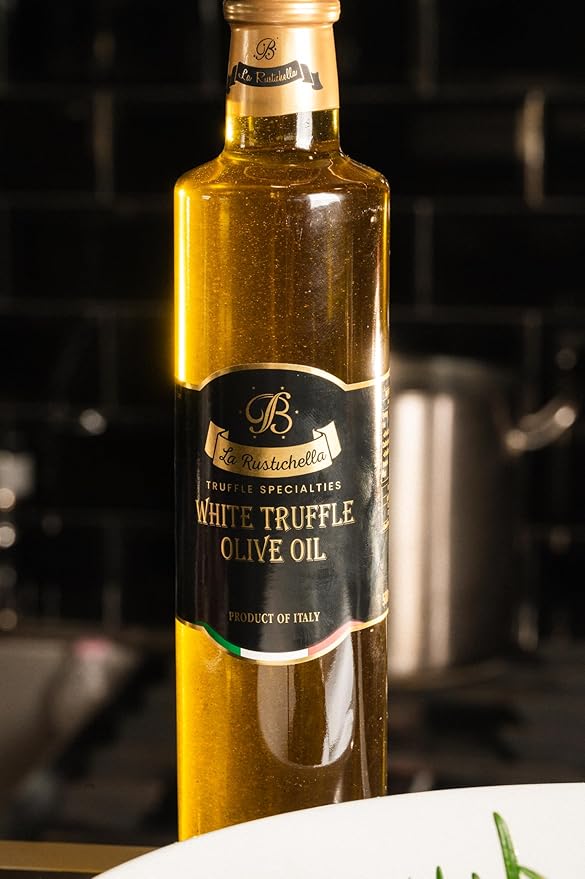 La Rustichella - Truffle Olive Oil (16.91 fl oz (500 ml), White Truffle Olive Oil)