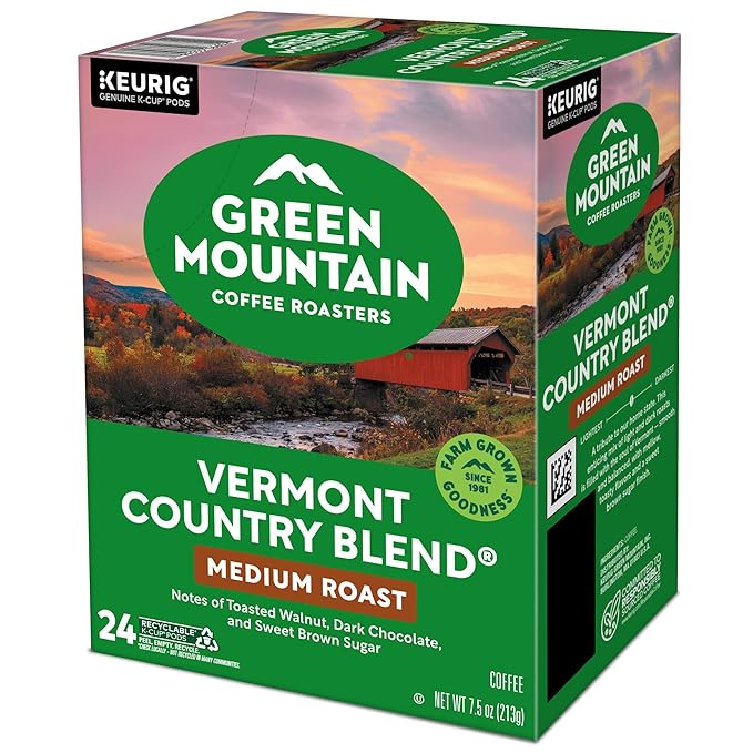 Green Mountain Coffee Roasters Vermont Country Blend Keurig Single-Serve K-Cup Pods, Medium Roast, 96 Count
