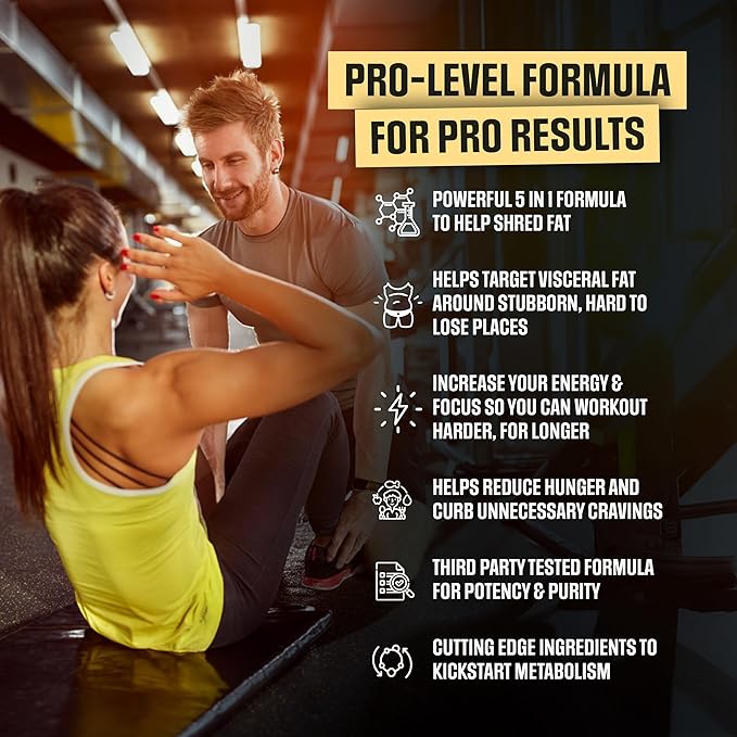 Rapid Shred Pro Series 5X | Supports GLP-1 Pathway Function | Weight Loss Pills for Women & Fat Burner for Men + Appetite Suppressant Supplement | 3rd Party Tested Formula - 60 Capsules