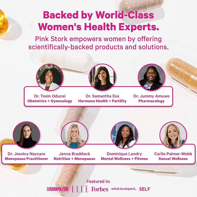 Pink Stork Total Prenatal Vitamins with DHA, Folate, and Iron, 3 Month Supply to Help Support Fetal Development, Pregnancy Must Haves - 180 Capsules