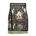 Bones Coffee Company Ethiopia Single-Origin, Citrus, Floral and Berries Notes, Ground Coffee Beans, Low Acid Light Roast Arabica Beans Flavored Coffee, 12 oz Ground