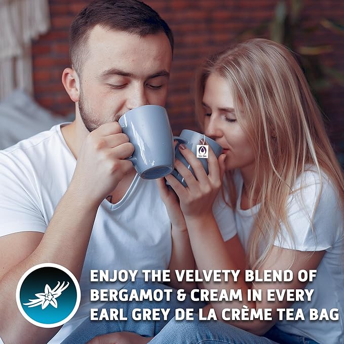 Sou Zen Earl Grey 30 Corn-Fiber Pyramid Tea Bags | Premium Loose Leaf Blend | Naturally Organic Ingredients, No Additives (Cream Earl Grey)