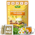 TOG999, Diverticulitis Tea Bags | 40 Count | 100% Natural Chamomile, Peppermint, Marshmallow Leaf, Wild Yam Root, Licorice & Ginger Herbal Blend – Caffeine-Free Comfort Tea, Vegan.