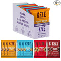 KiZE Energy Bars - Best Sellers Variety Pack - Gluten Free, Dairy Free Options, Non-GMO, and High Protein Meal Replacement Energy Bars, Clean and Simple Food Ingredients - 7-10g High Protein Snacks, (10 Count)
