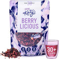 Katy’s® Berrylicious Loose Leaf Tea | Hibiscus, Blueberry & Cranberry | Fruity Herbal Tea | Caffeine-Free Fruit Tea | Cold Brew or Hot | 30+ Cups | Antioxidant-Rich | Woman-Owned | 3oz Pouch