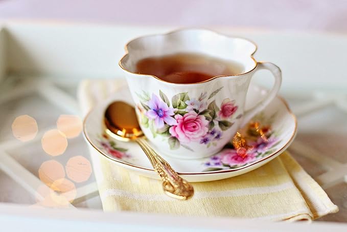 FIRE TEAS DETOX & GLOW - Ayurvedic Cleansing Tea - Organic White Tea, Turmeric (Curcumin), Ginger, Cardamom, Cinnamon & Saffron - Delicious, Fast & Effective -