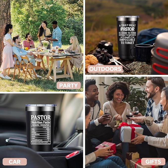 Pastor Gifts for Men - Pastor Christmas Appreciation Gifts - Thank You, Religious, Christian Gift for Pastors - 20oz Tumbler