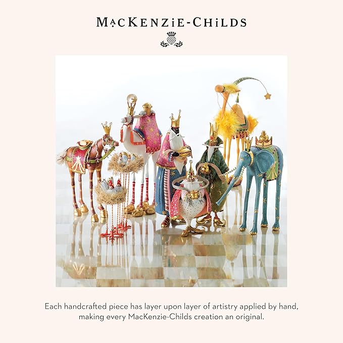MACKENZIE-CHILDS Patience Brewster Nativity Figurine, Christmas Nativity Home Decor, Golda the Horse