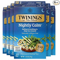 Twinings Nightly Calm Herbal Tea Individually Wrapped Bags, 20 Count (Pack of 6), Spearmint & Lemongrass, Naturally Caffeine-Free, Enjoy Hot or Iced, 120 Teabags