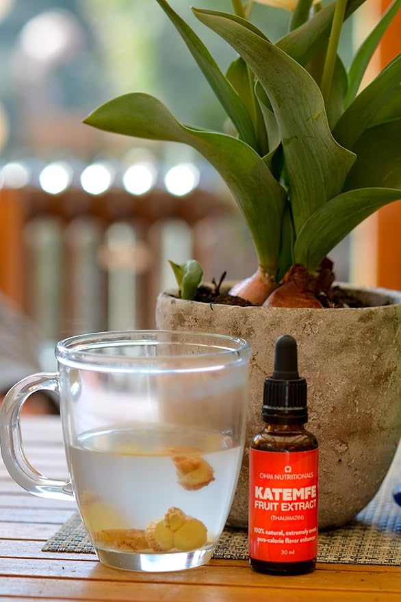 OHM NUTRITIONALS Katemfe Fruit Extract - 100% Natural, Extremely Sweet, Zero-Calorie Flavor Enhancer perfect substitute to Monk Fruit Sweetener no erythritol