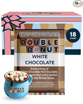 Double Donut White Hot Chocolate Mix Packets, Flavored White Hot Cocoa Mix Packets, 18 Count