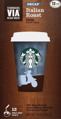 Starbucks VIA Decaf Italian Coffee 12 packets, 0.11 ounce