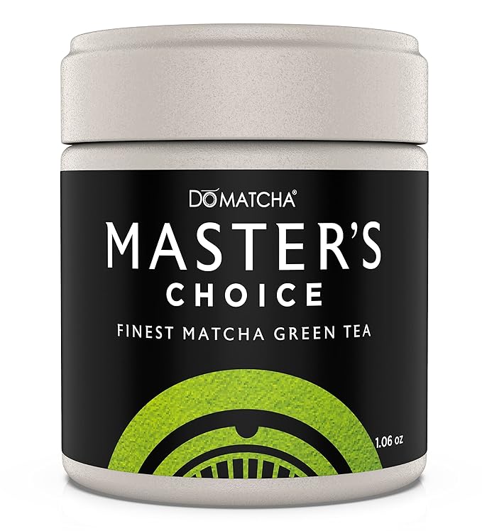 DoMatcha Master's Choice Ceremonial Finest Matcha Green Tea Powder 30g, 25 Servings - Kyoto-Crafted Matcha with Rich Taste, Vibrant Green Color, Ideal for Lattes, Smoothies & Baking, Kosher Certified