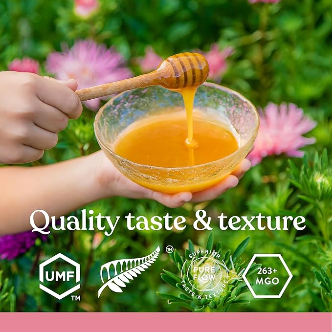 Manuka Honey UMF 10+ (MGO 261+) 100% Pure New Zealand Honey - Certified. Raw, 8.8 Oz (250g)