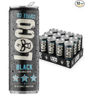 Loco Coffee Black Cold Brew 11 Ounce Can, 12 Count | Zero Sugar, 190mg Caffeine | Gluten Free and Dairy Free | Low Calorie Iced Coffee