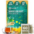 Lavitali, Dandelion Tea Bags | 60 bags, 100% Pure Herbal Tea | Caffeine-Free, Eco-Friendly Filter Bag | Daily Natural Botanical, Hot or Iced Herbal Infusion