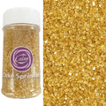 Sentovac Gold Sanding Sugar for Baking Edible Sparkling Sugar Sprinkles Coarse Sugar Crystals for Baking Topping Cake Cookie Cupcake Topper Ice Cream Decoration Supplies 3.2 OZ