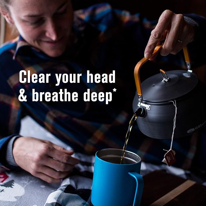 Numi Organic Congest Away Herbal Tea 48 Tea Bags Caffeine‑Free Blend with Fennel Peppermint Ginger Cinnamon & Licorice for Cooling Soothing Respiratory Comfort
