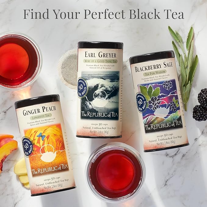 The Republic of Tea – Lucky Irish Breakfast Black Tea Bags, Naturally Caffeinated, 50 Servings