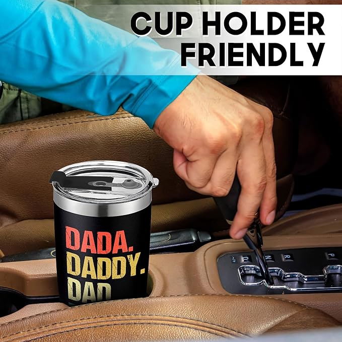 Christmas Gifts for Dad, Men - Gifts for Dad from Daughter, Son - Dads Birthday Gift Ideas, Happy Birthday gifts for Dads, Fathers - Best Dad Ever Gift, Present for dads - 20 Oz dad Tumbler