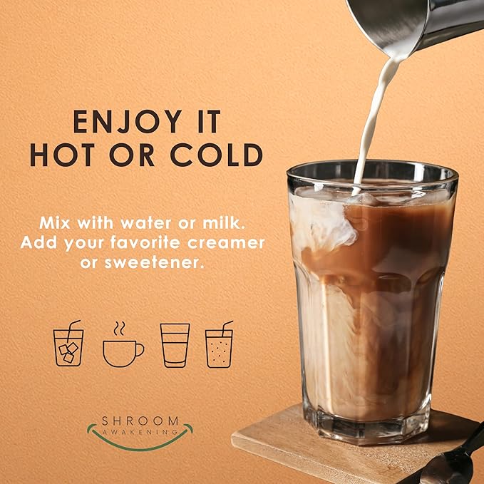 Stop Wasting Mornings Feeling Tired | Mushroom Coffee with Lion’s Mane & Chaga for Long-Lasting Energy, Focus & Wellness | Natural & Jitter-Free | 10oz