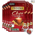 Twinings Chai Black Tea 72 K-Cup Pods for Keurig, 12 Count (Pack of 6), Naturally Sweet, Savoury Spice Flavour, Caffeinated, Enjoy Hot or Iced