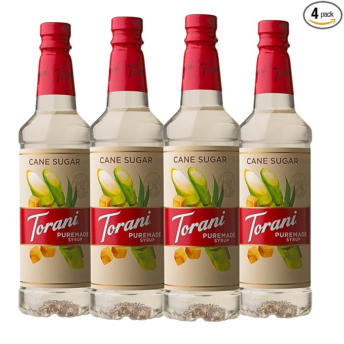Torani Puremade Syrup, Cane Sugar, 25.4 Ounces (Pack of 4)
