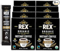 Rex Coffee Freeze-Dried Instant Sticks, Organic & Fairtrade Medium Roast Arabica, 200 Single Serve Packets